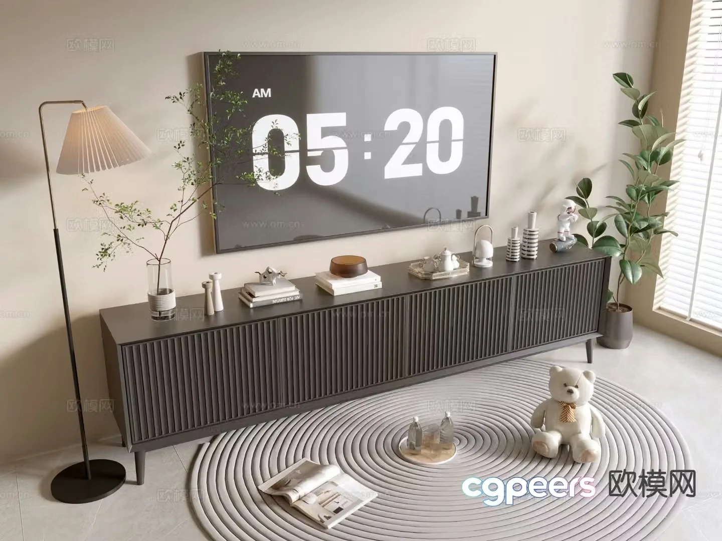 Modern TV cabinet 3d model