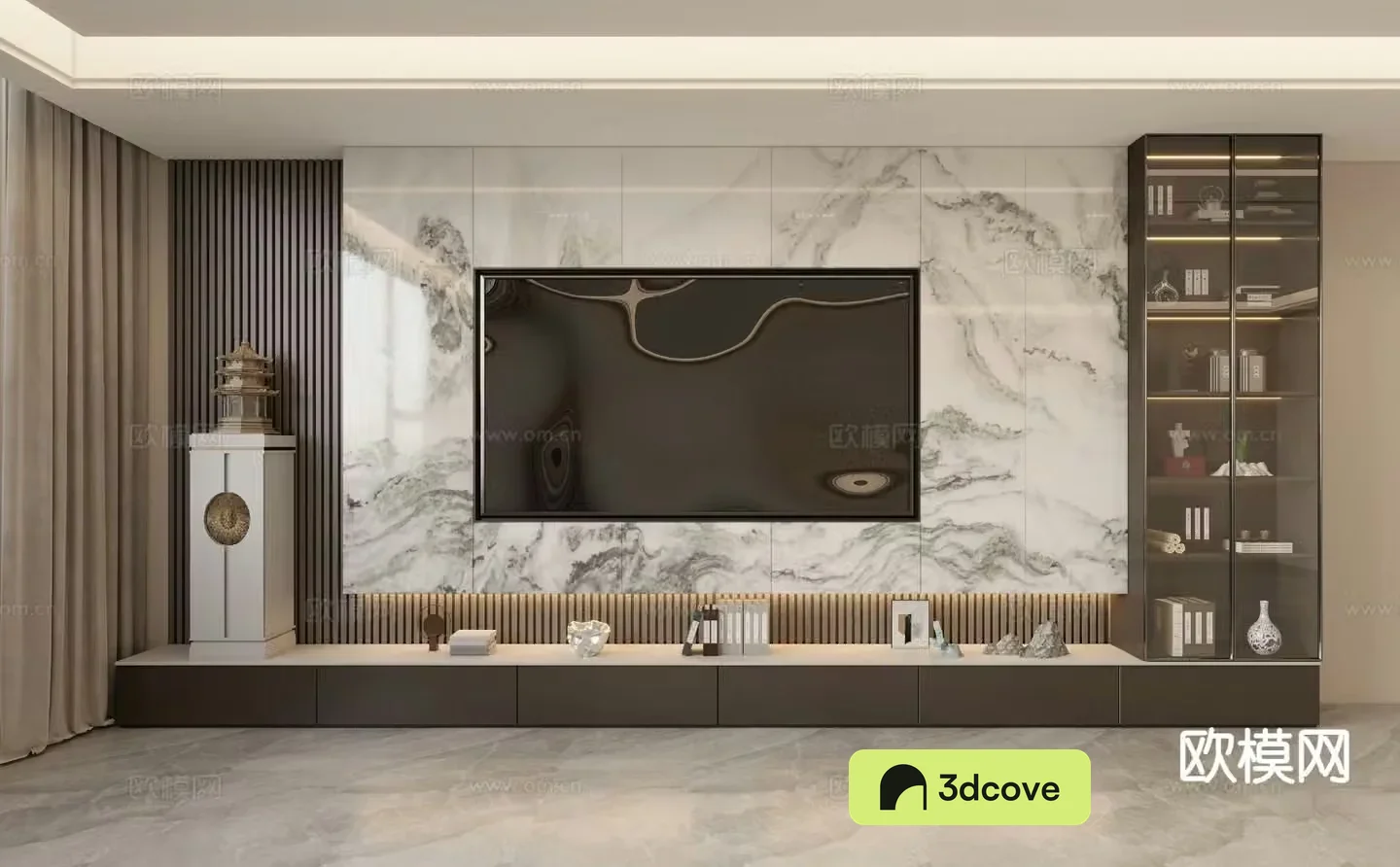 New Chinese TV Wall TV Background