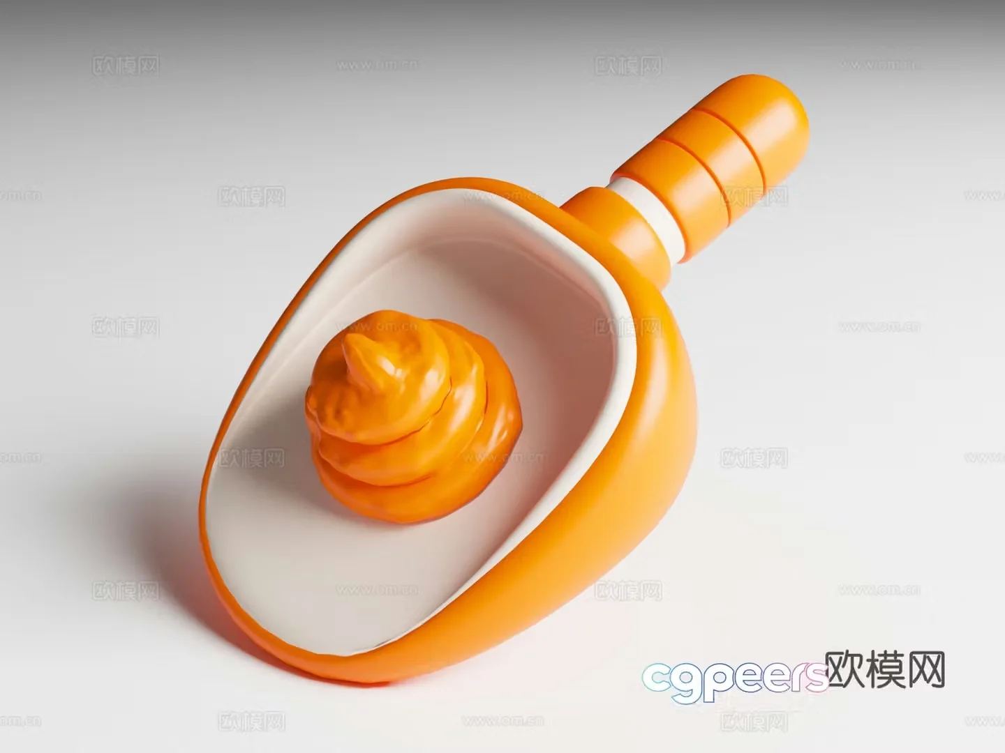 Cartoon style pet supplies pet series pet poop shovel poop shovel Q version pet supplies 3D model