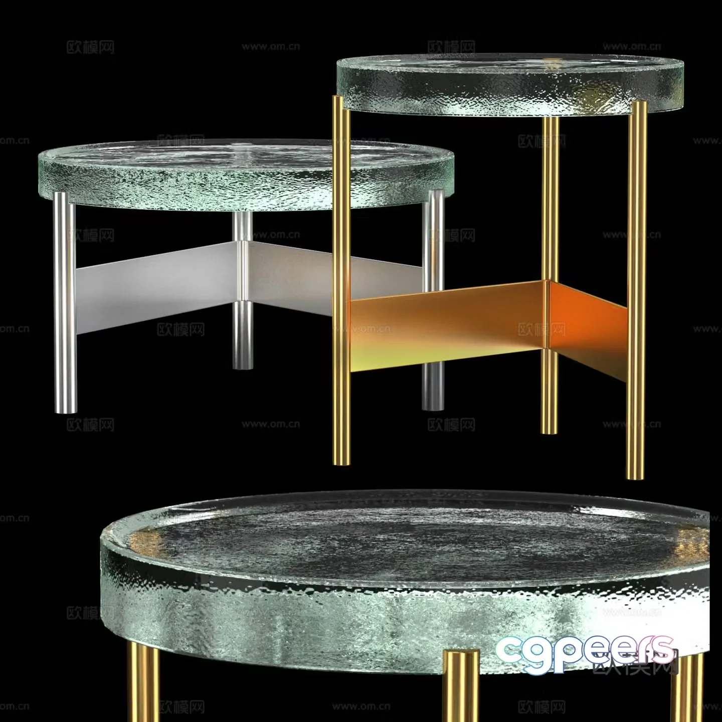 Modern ALWA Two Coffee Table 3D Model
