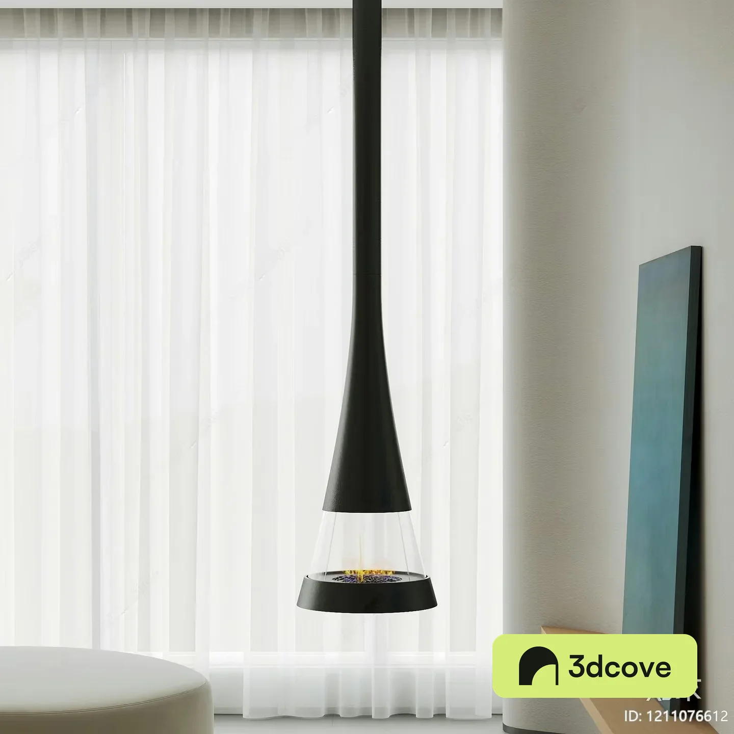 Modern Hanging Fireplace