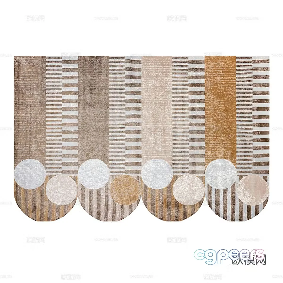 Special shape carpet irregular carpet 3d model