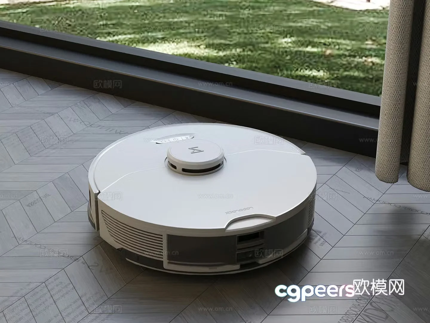 Sweeping robot Modern sweeping robot Intelligent robot 3D model