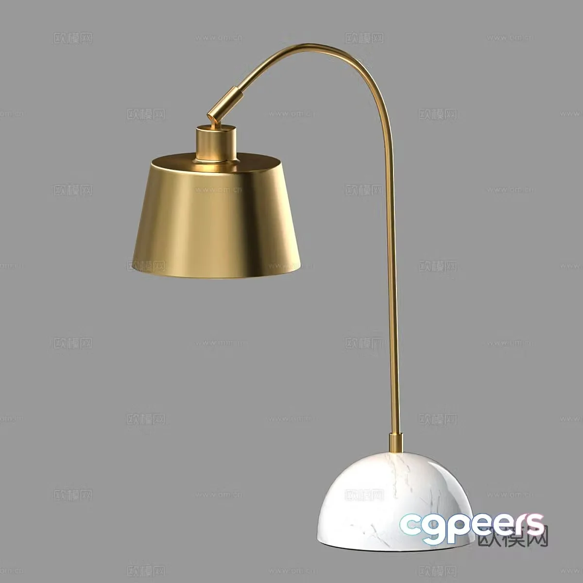 Light luxury desk lamp simple desk lamp 3d model