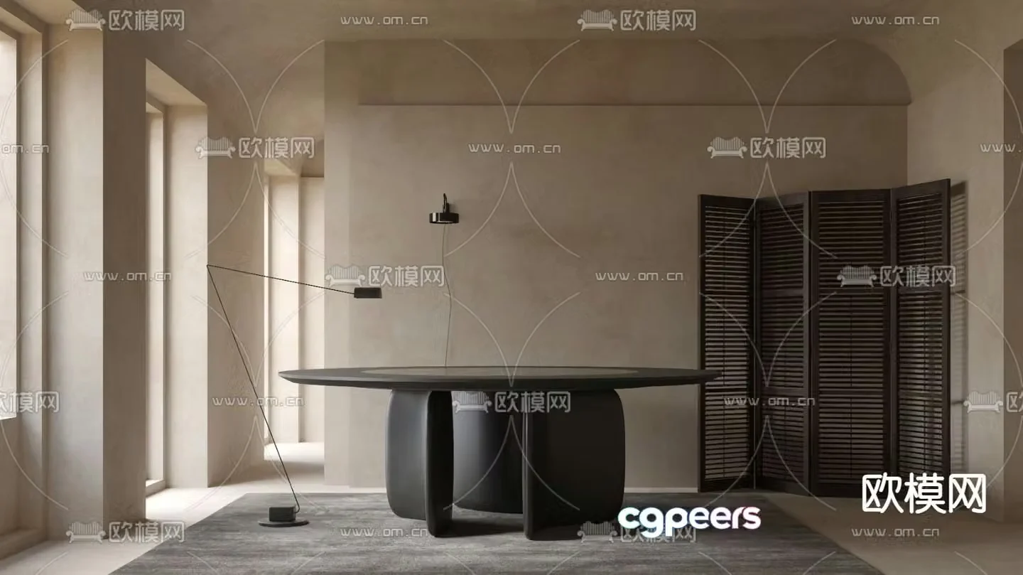 Bonaldo modern dining table 3d model