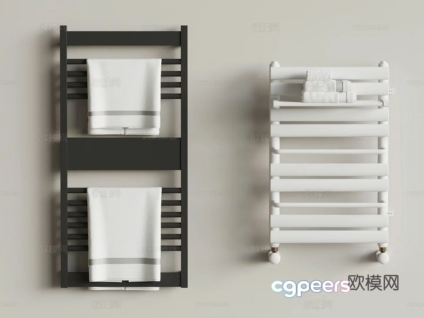 Heater Modern Radiator Towel Rack 3D Model