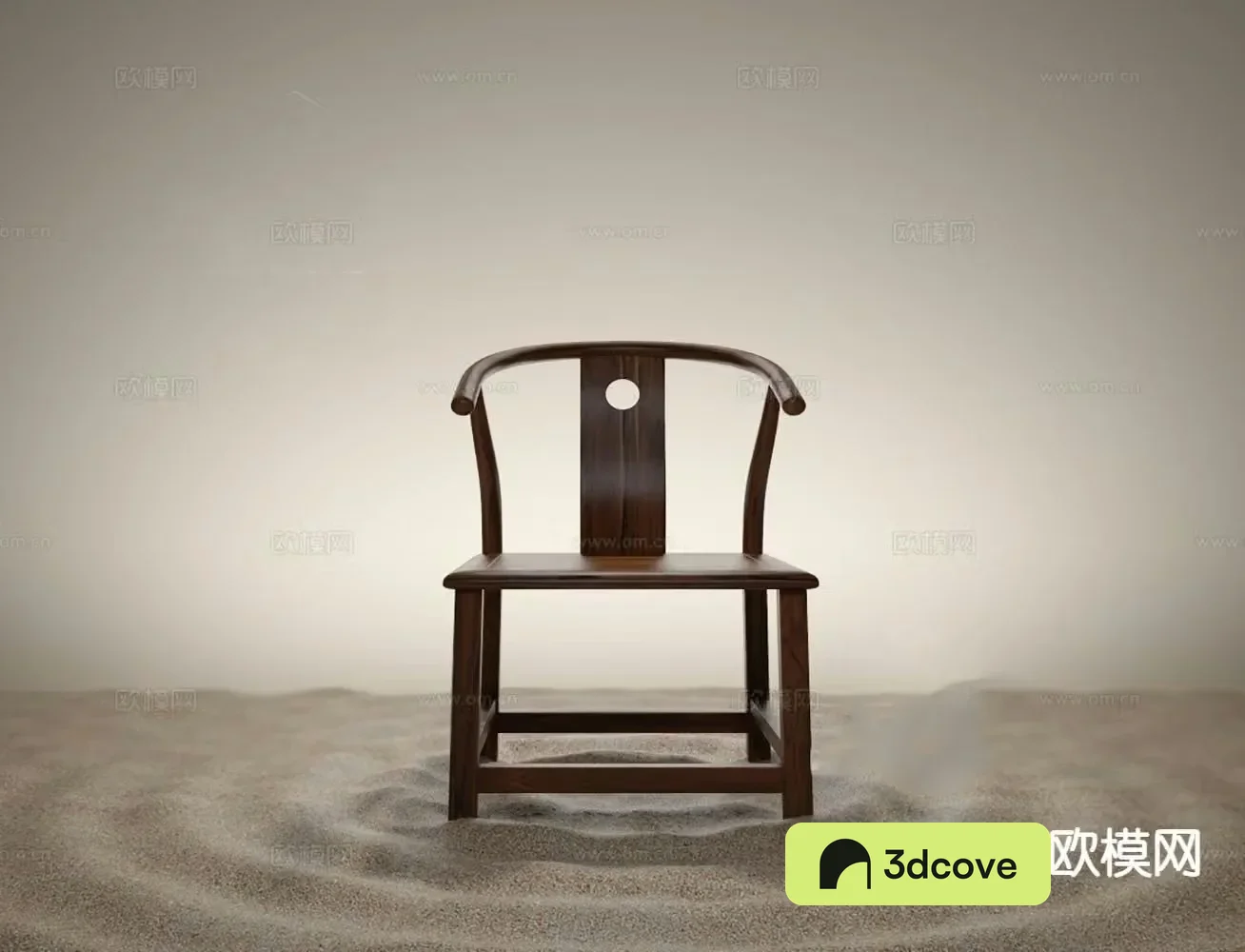 New Chinese style single chair leisure chair dining chair armchair
