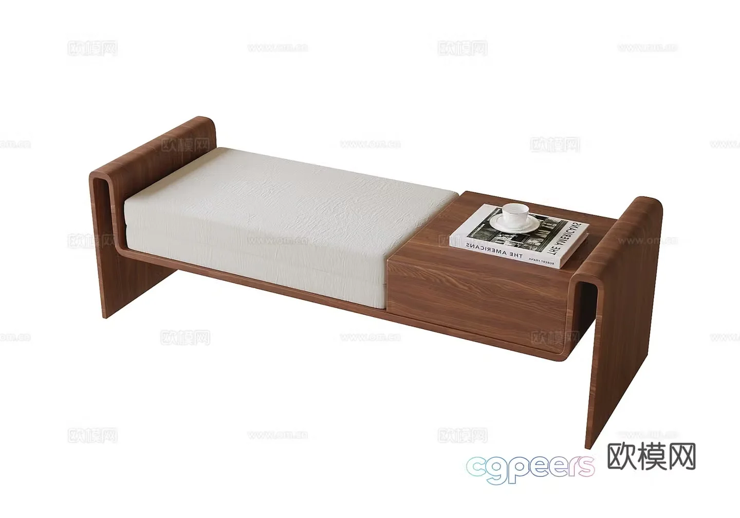 New Chinese style bedside stool sofa stool shoe changing stool bench 3D model