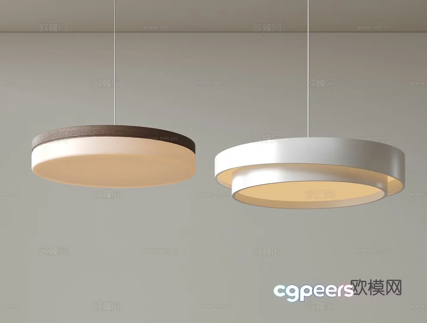 Modern single head chandelier bedside chandelier 3d model