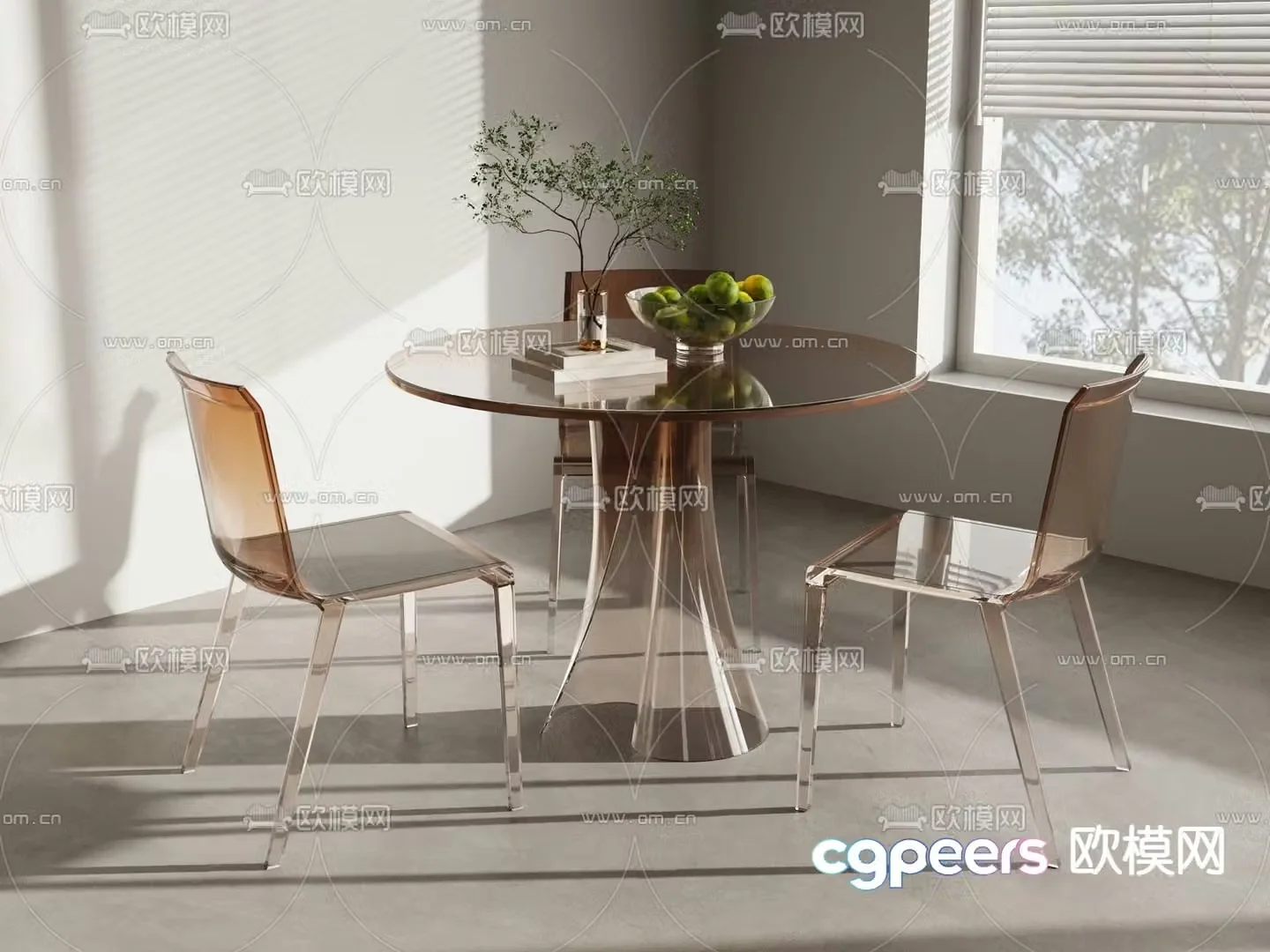 Leisure tables and chairs Negotiation tables and chairs 3d model