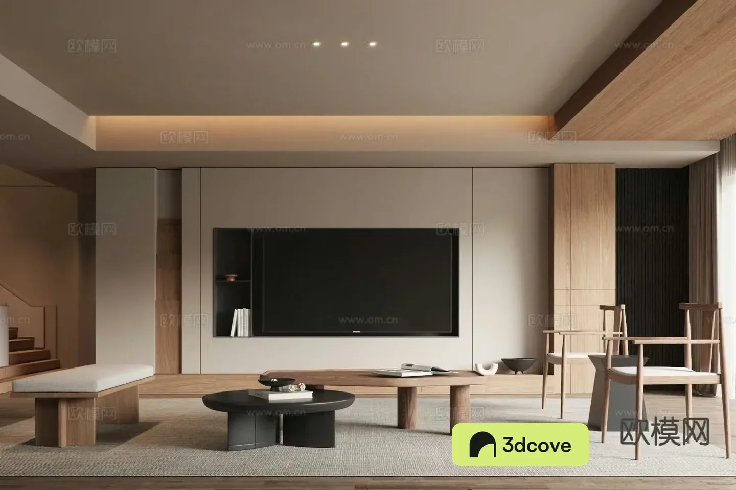 Wabi Sabi TV background wall