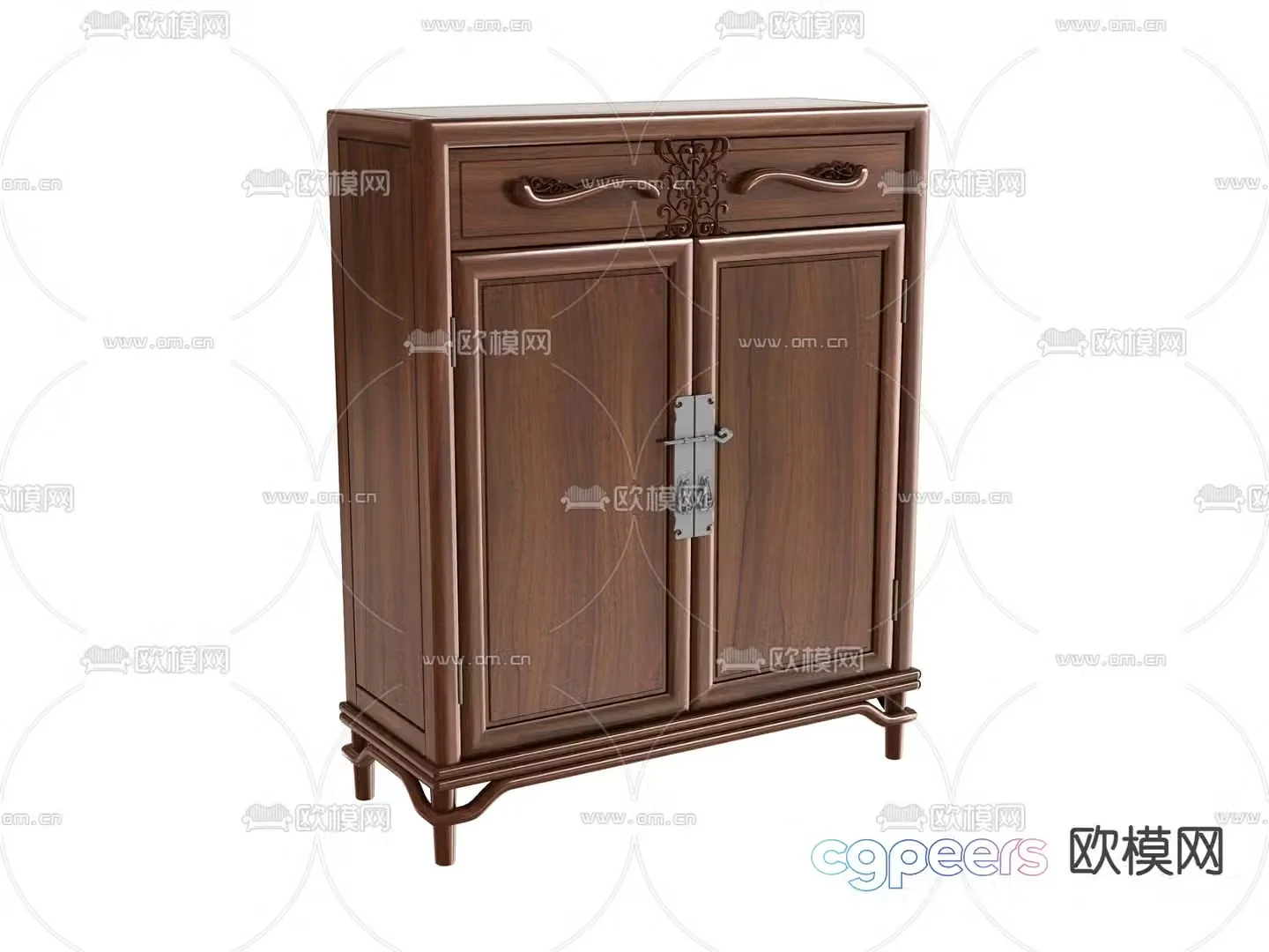 Chinese shoe cabinet 3D model