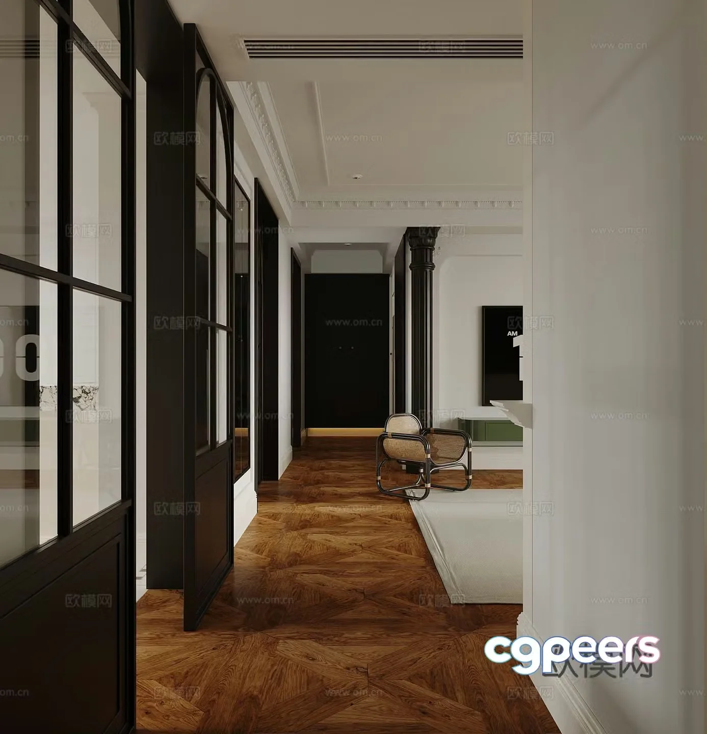 Medieval style entrance hall 3D model
