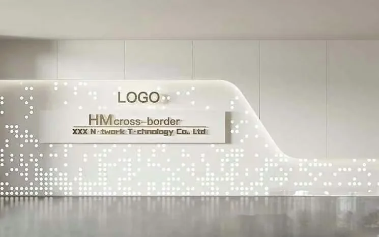 A White Wall With A Sign 3D Model – 3248 – VRAY Render