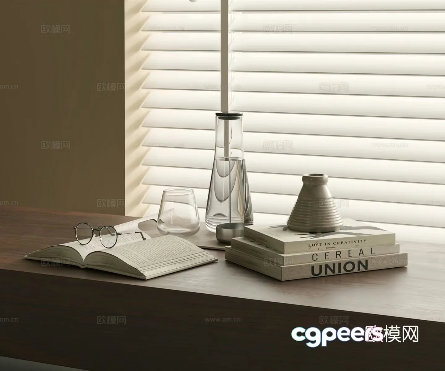 Modern Books 3D Model