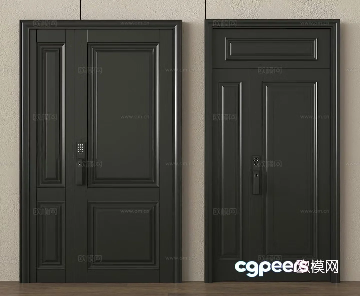 Security door entry door entry door 3d model