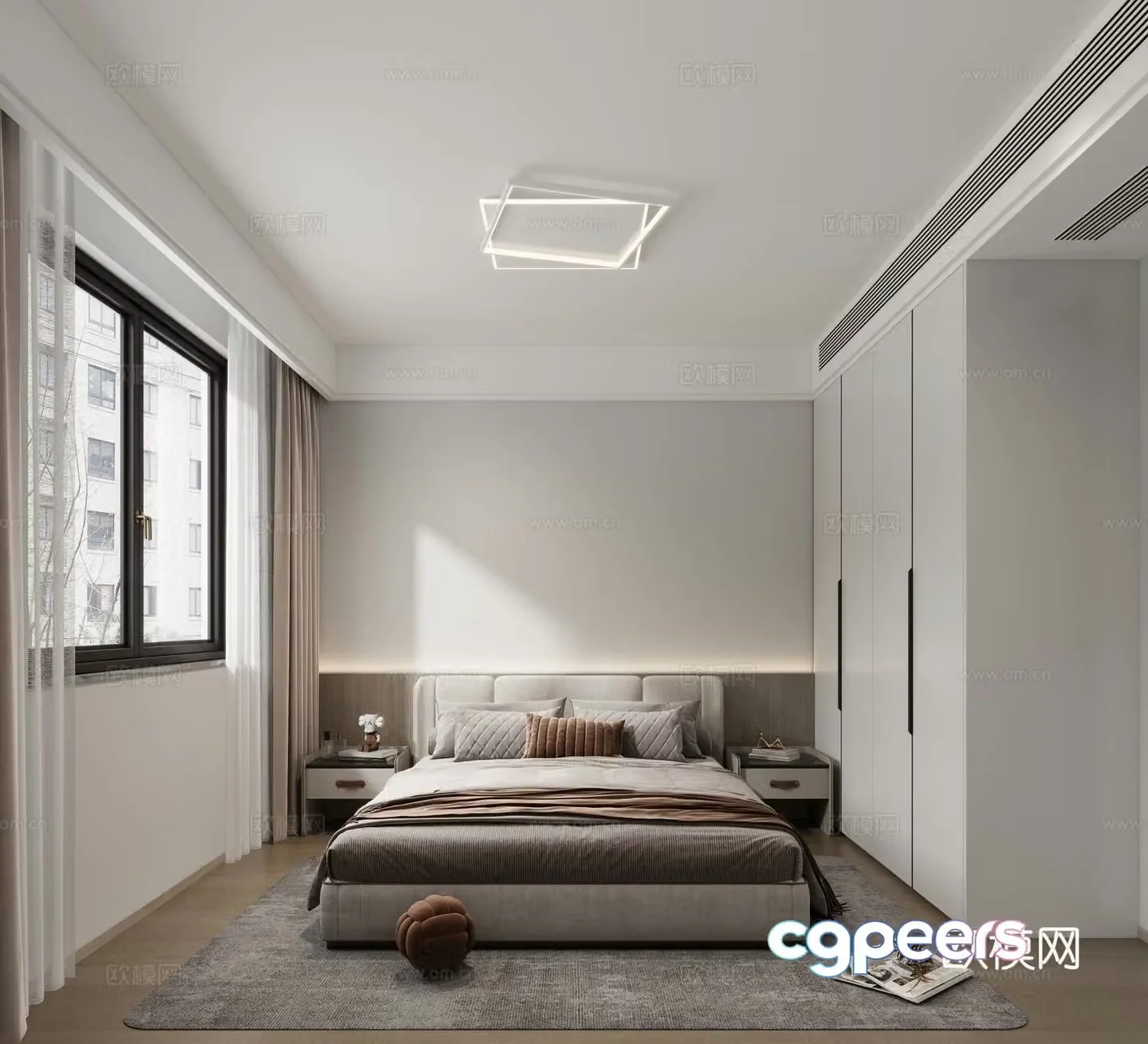 Modern bedroom 3d model