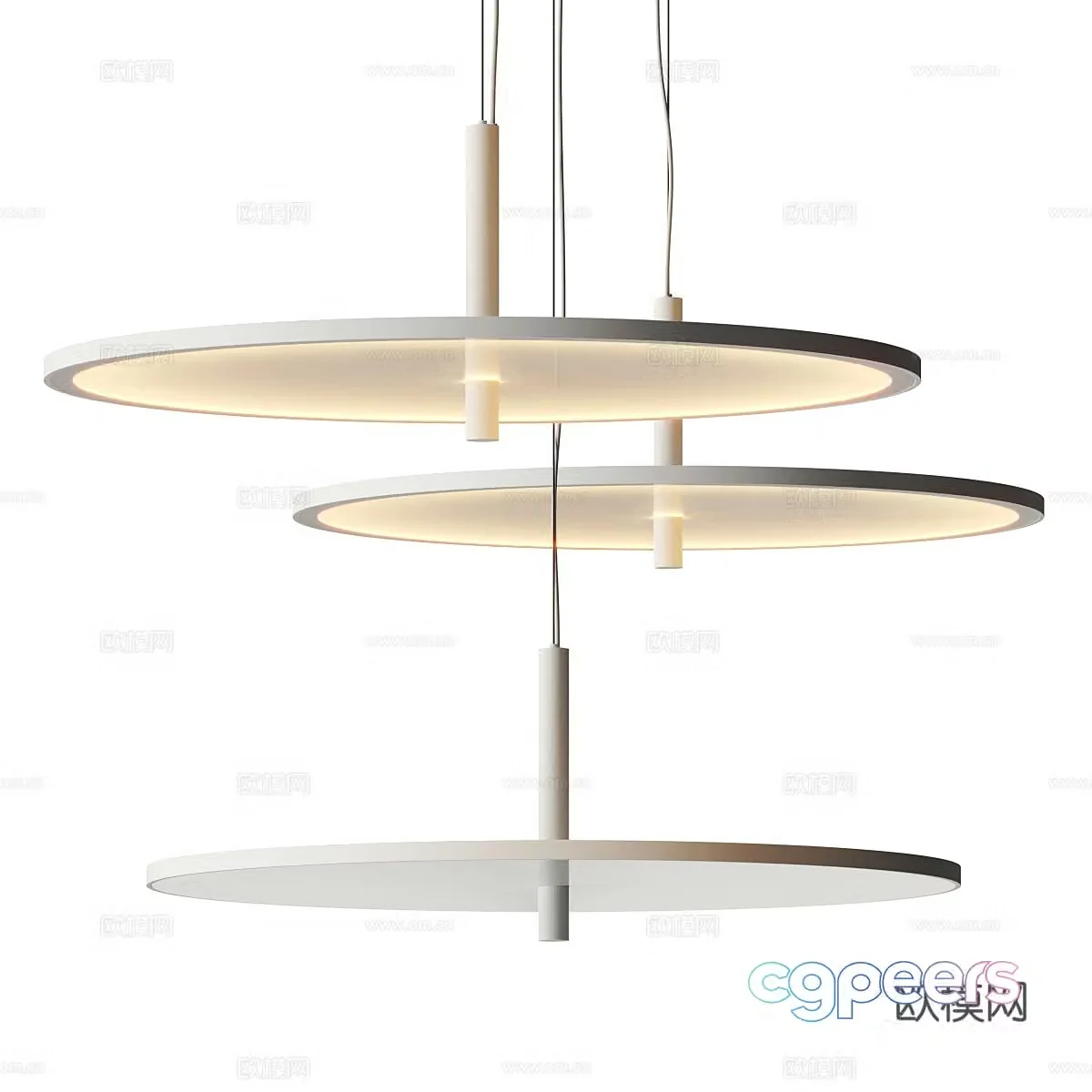 Flos My Disc Chandelier 3d Model