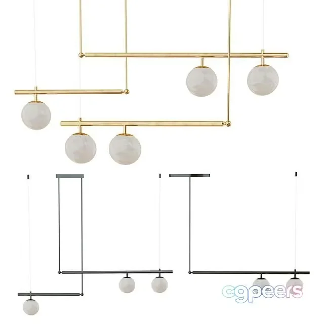 3ds Max Free – Chandelier barra lampatron