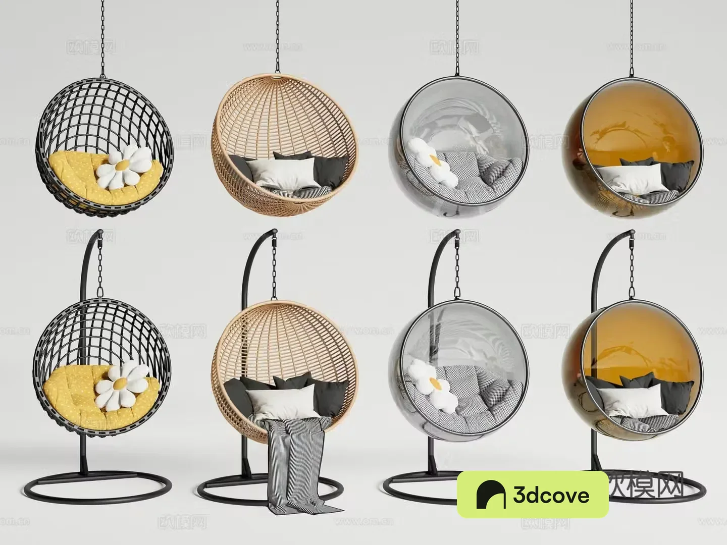 Modern hanging chair cradle chair rattan hanging chair swing chair