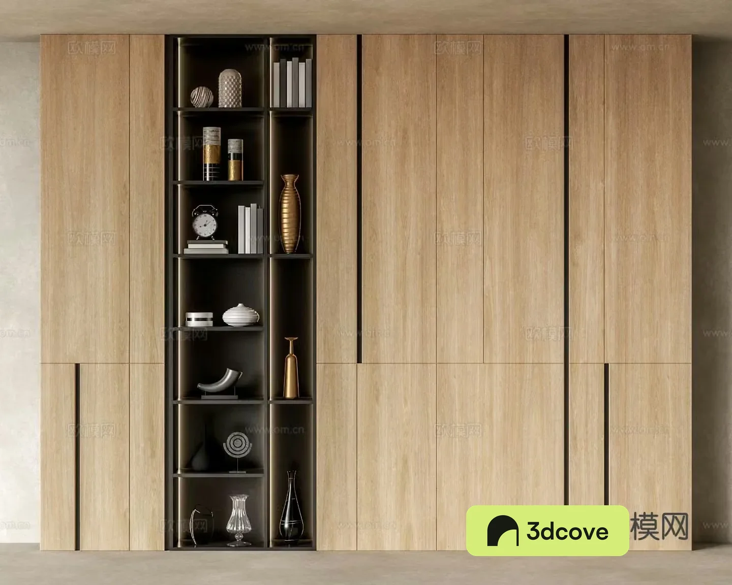 Modern bookcase display cabinet