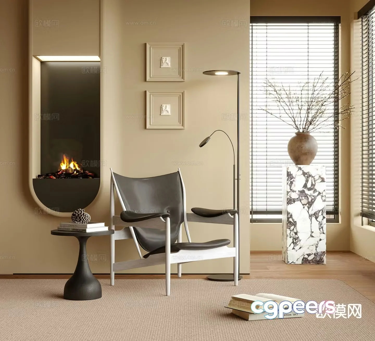 Modern lounge chair 3d model
