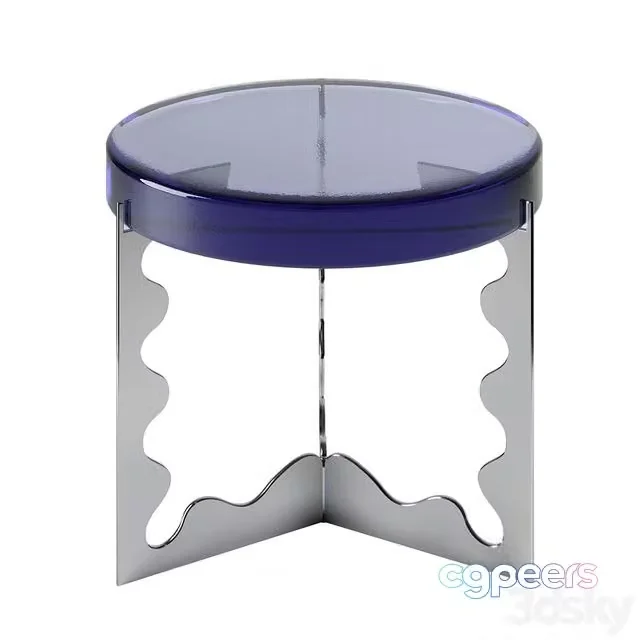 3ds Max Free – Side table Ripple Short