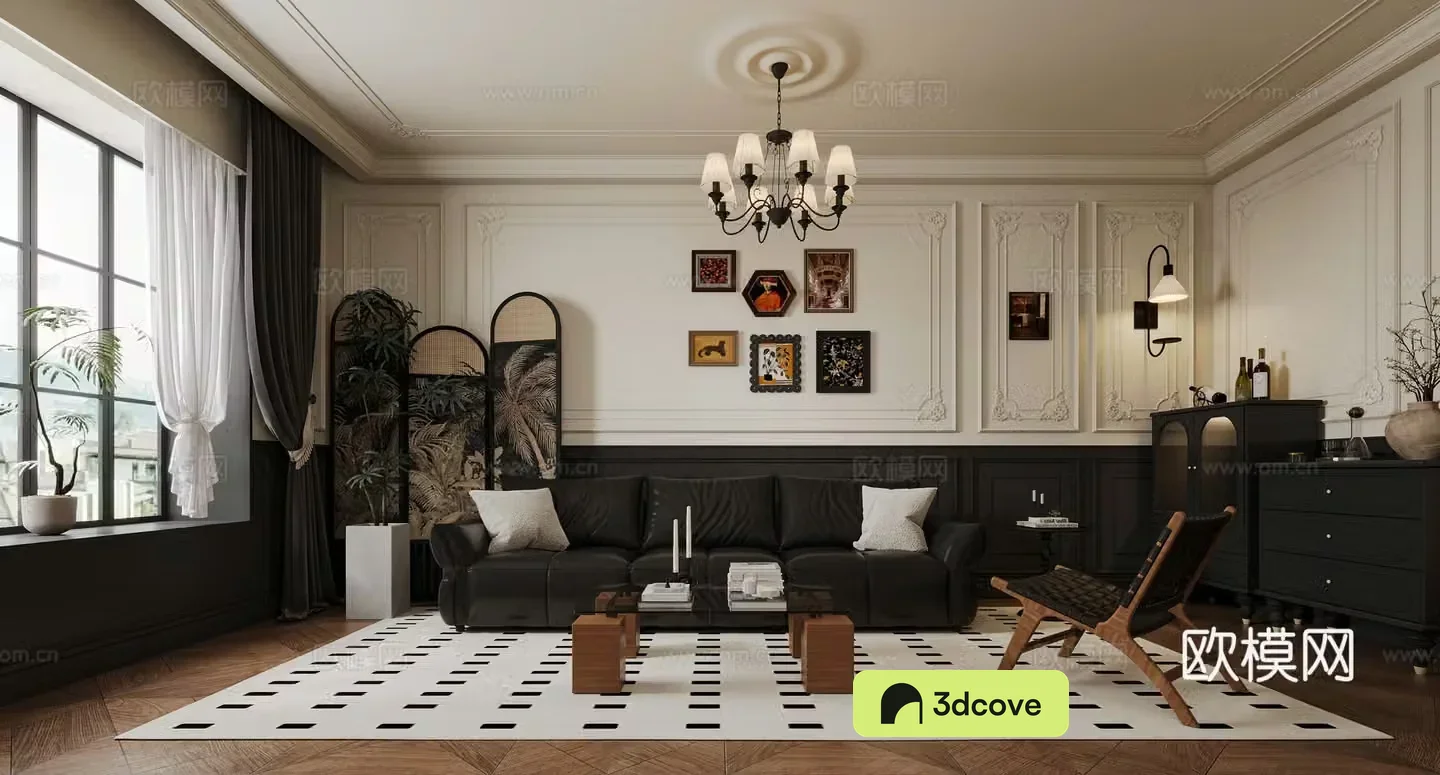 French medieval living room