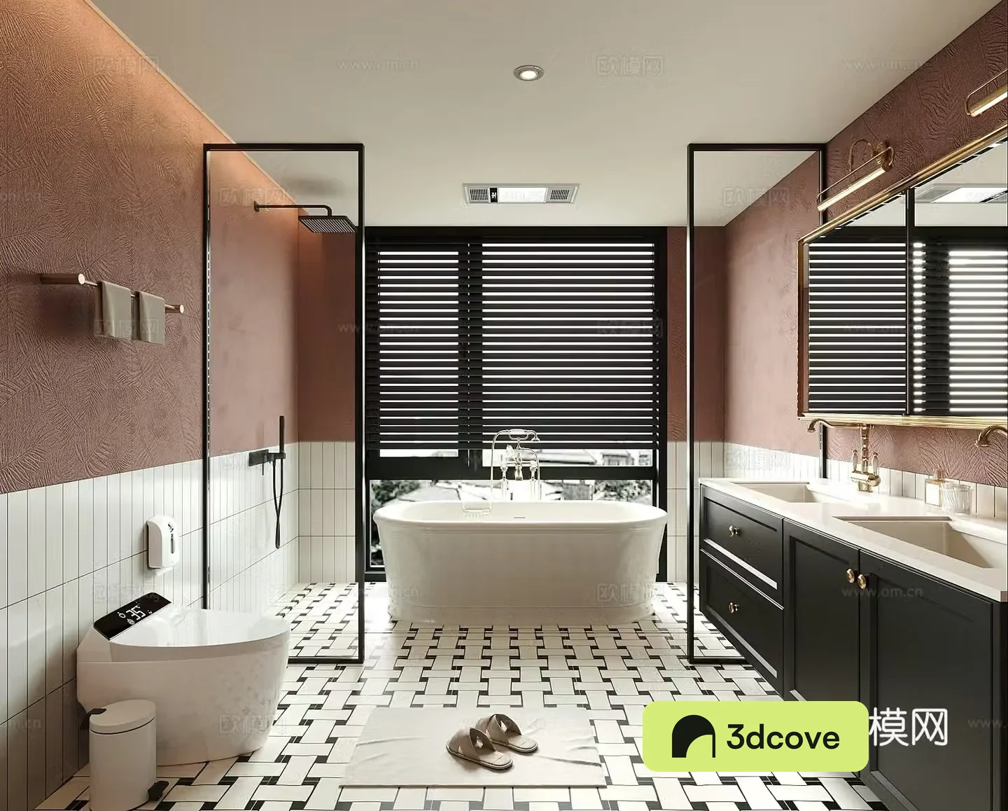 French bathroom cabinet toilet bathtub