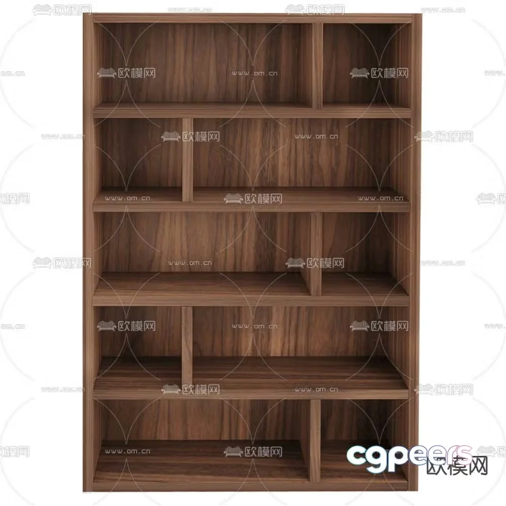 Angel Cerda Display Shelf Storage Locker 3D Model