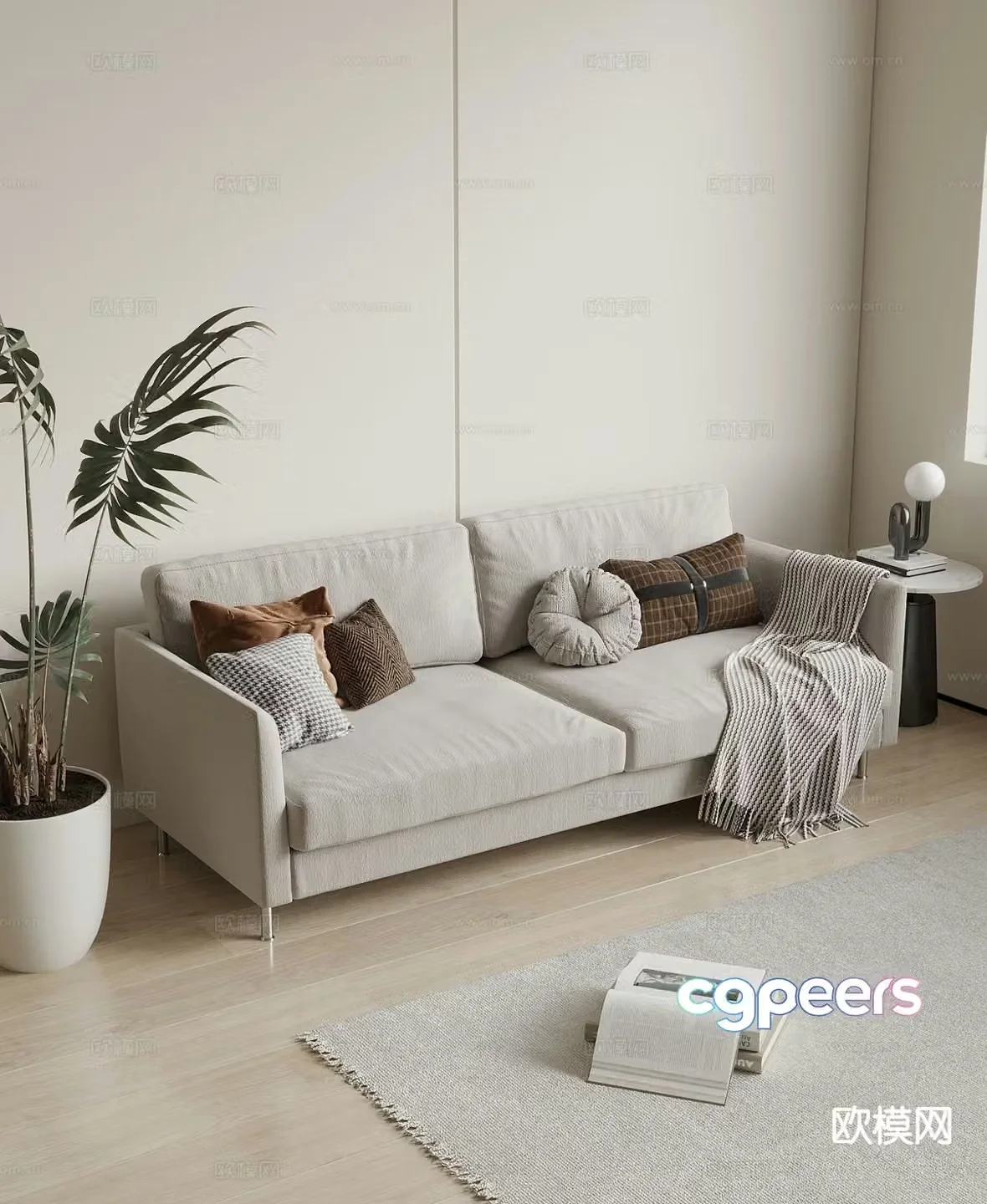 Modern love sofa 3d model