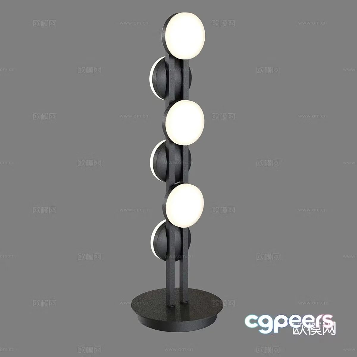 Simple floor lamp 3d model