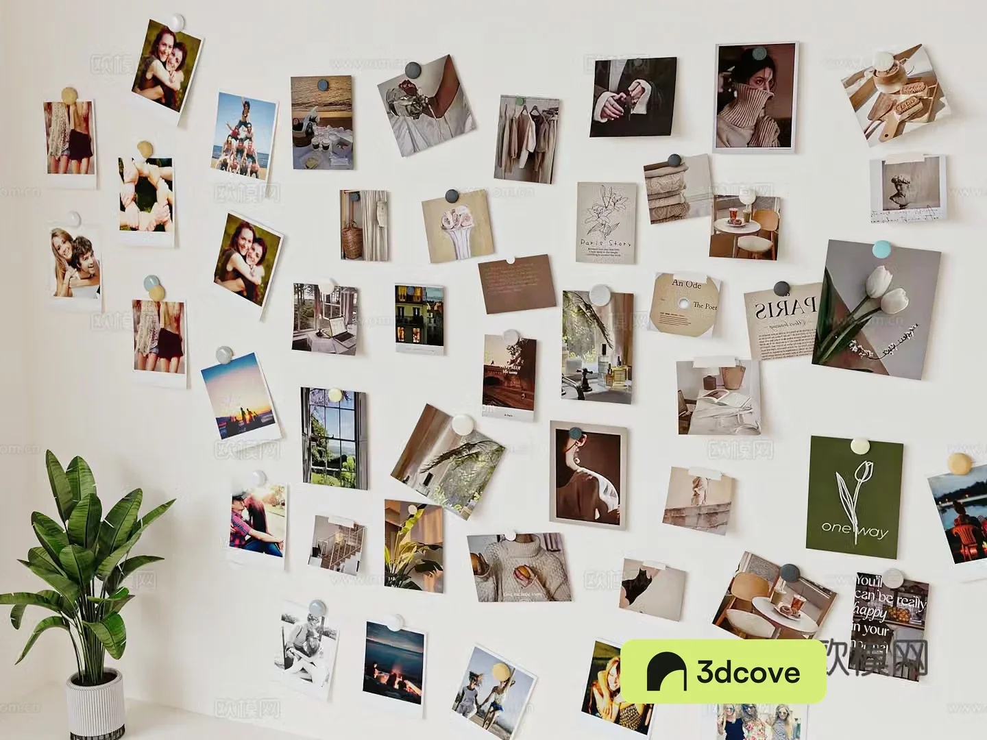 Modern photo wall