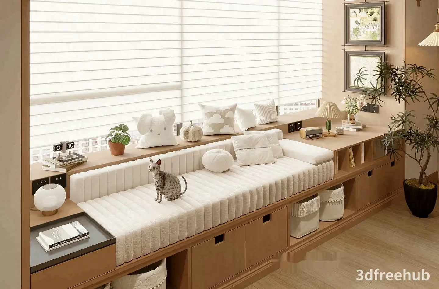 Modern Living Room 3D Model – 22886 – VRAY Render