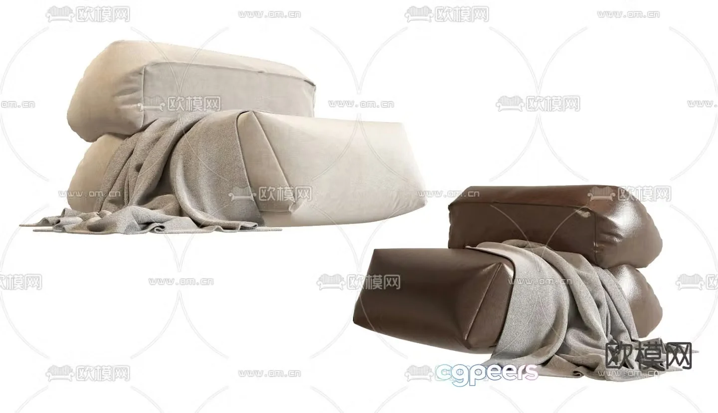 Poliform beanbag 3d model