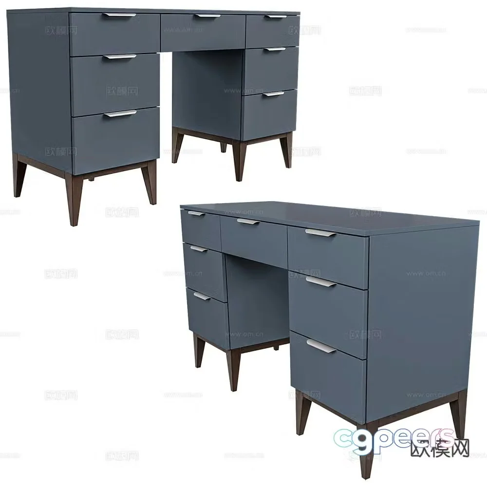 Mister modern desk writing desk 3d model