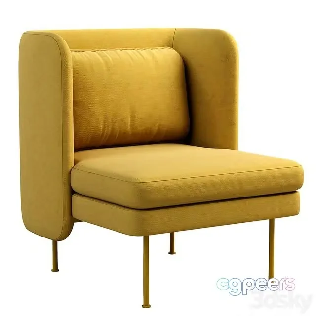 3ds Max Free – Bloke Velvet Lounge Chair