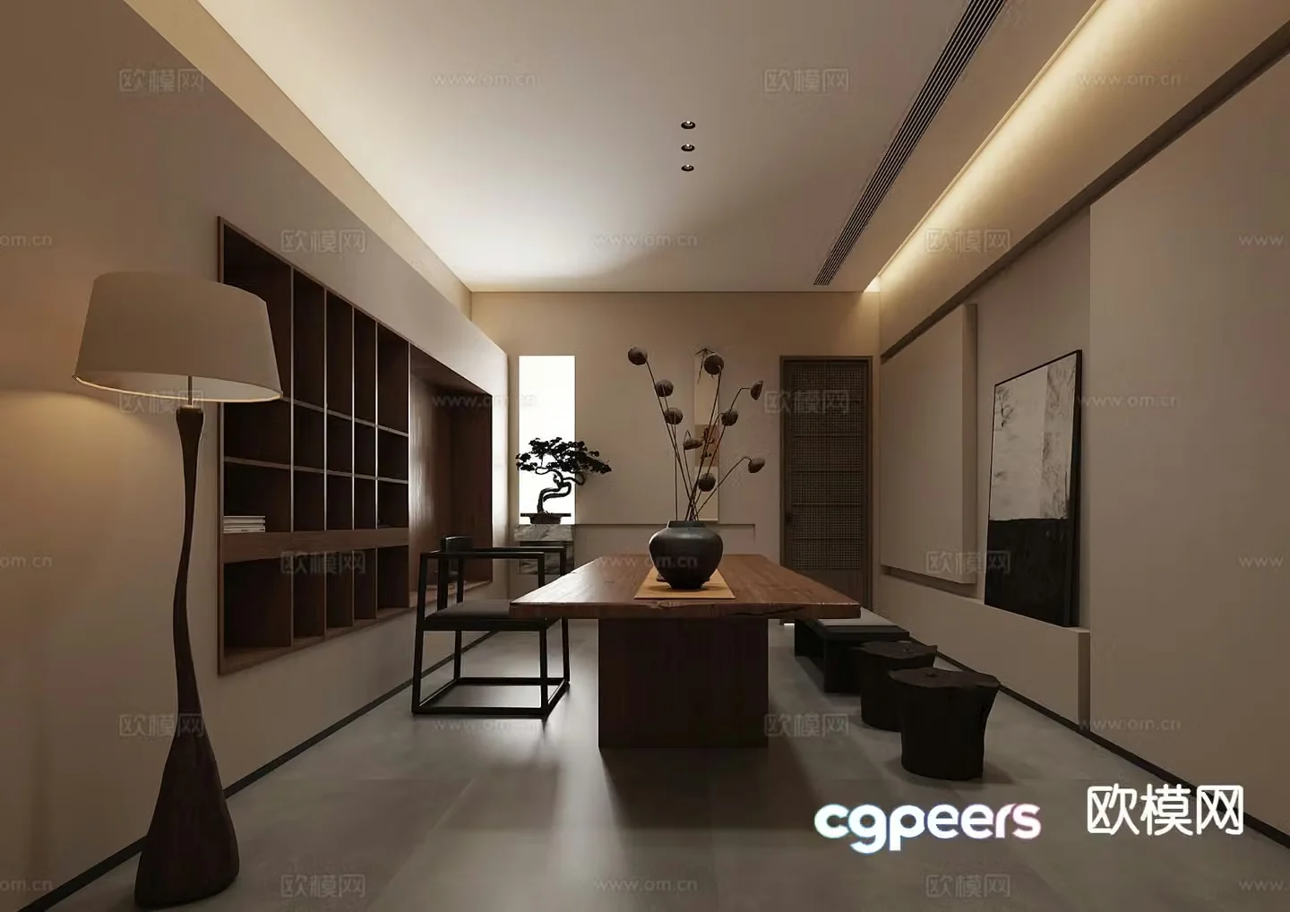 Wabi-sabi tea room 3d model