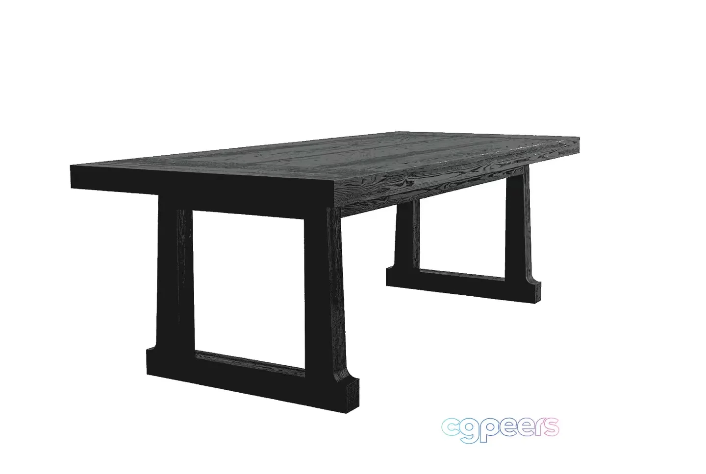 A Black Table 3D Model – 13162 – CORONA Render