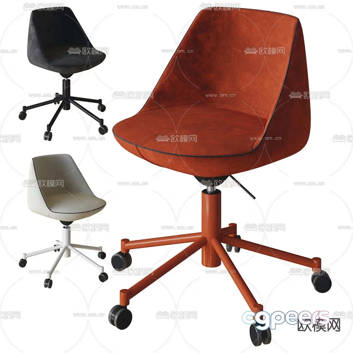 Magnum office chair shift chair negotiation chair 3d model
