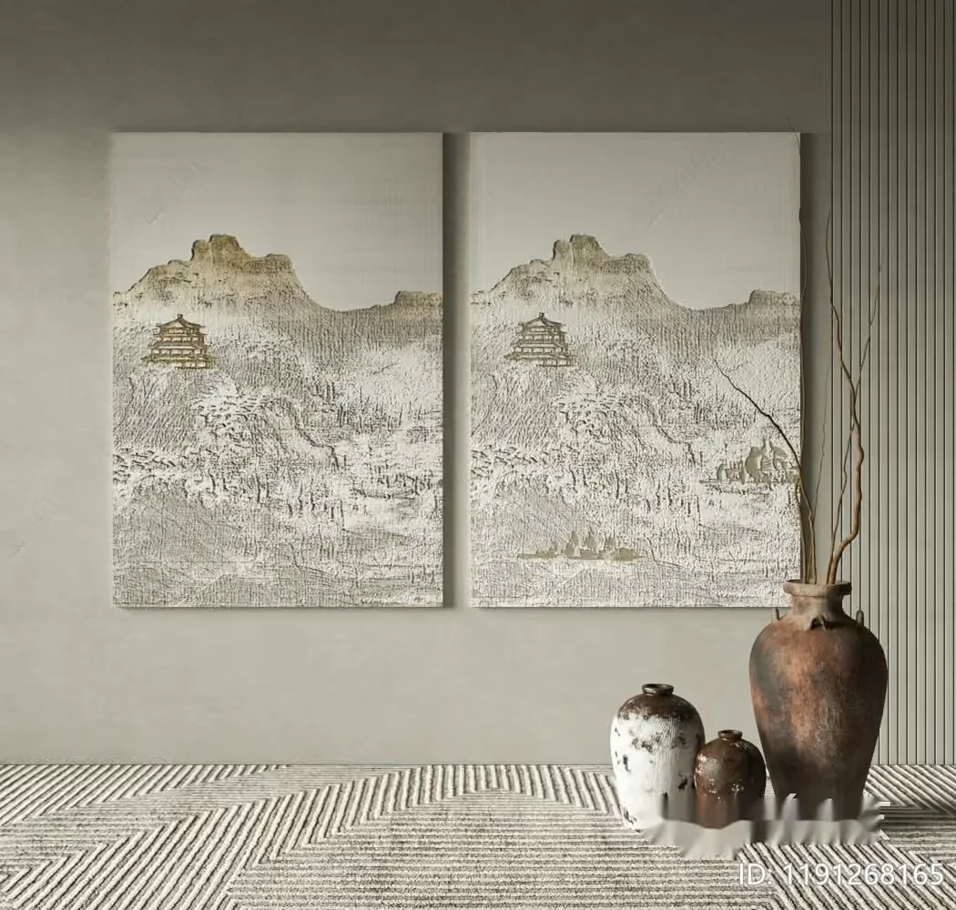 Modern Asian Decor 3D Model – 12968 – VRAY Render