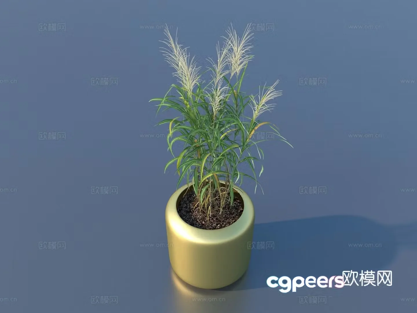 Flower pot pot green plants plant 3d model