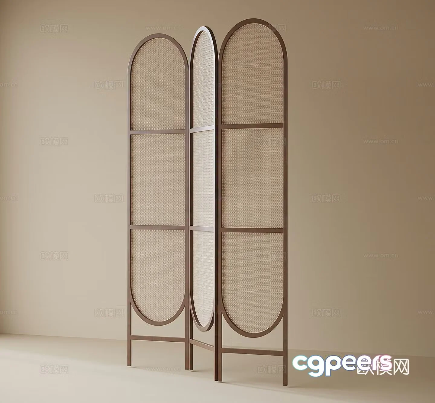 Wasabi folding screen 3d model