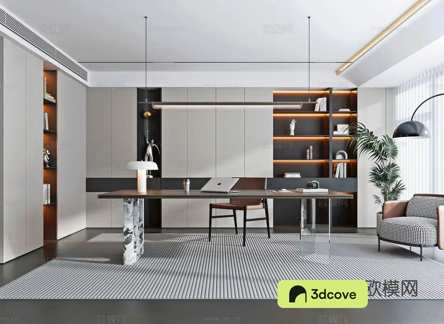 Modern study room