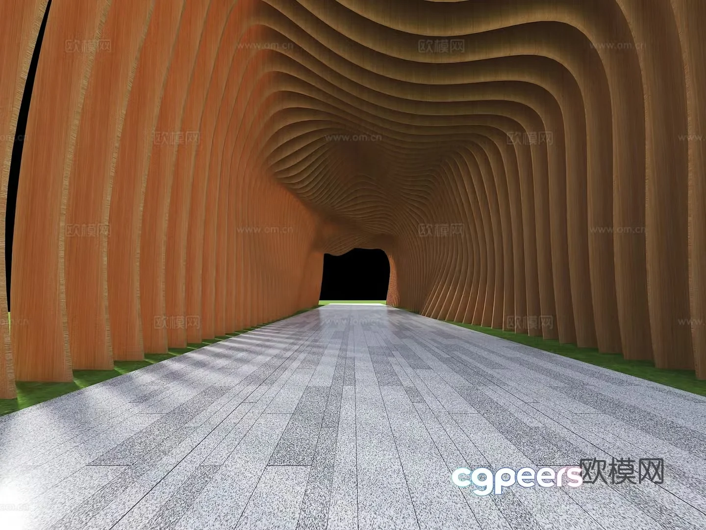 Special-shaped corridor grille corridor corridor corridor 3D model