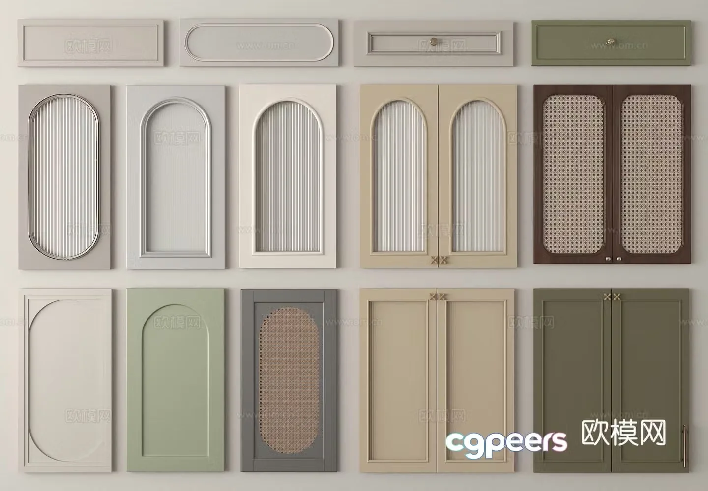 Cabinet door cabinet door wine cabinet door wardrobe door shoe cabinet door 3d model
