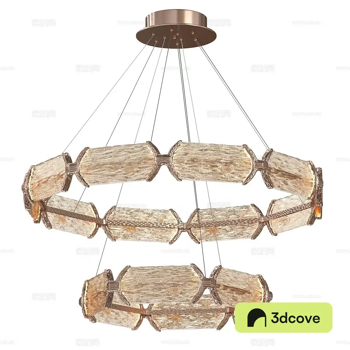 Modern simple chandelier living room chandelier glass chandelier lamp