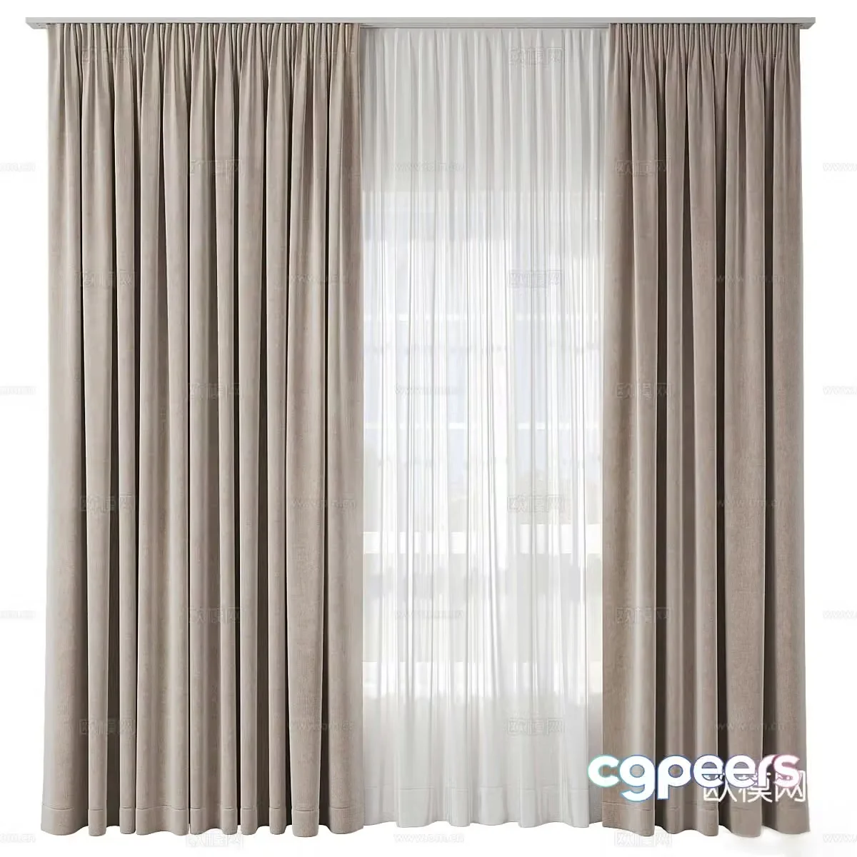 Curtain 3d model