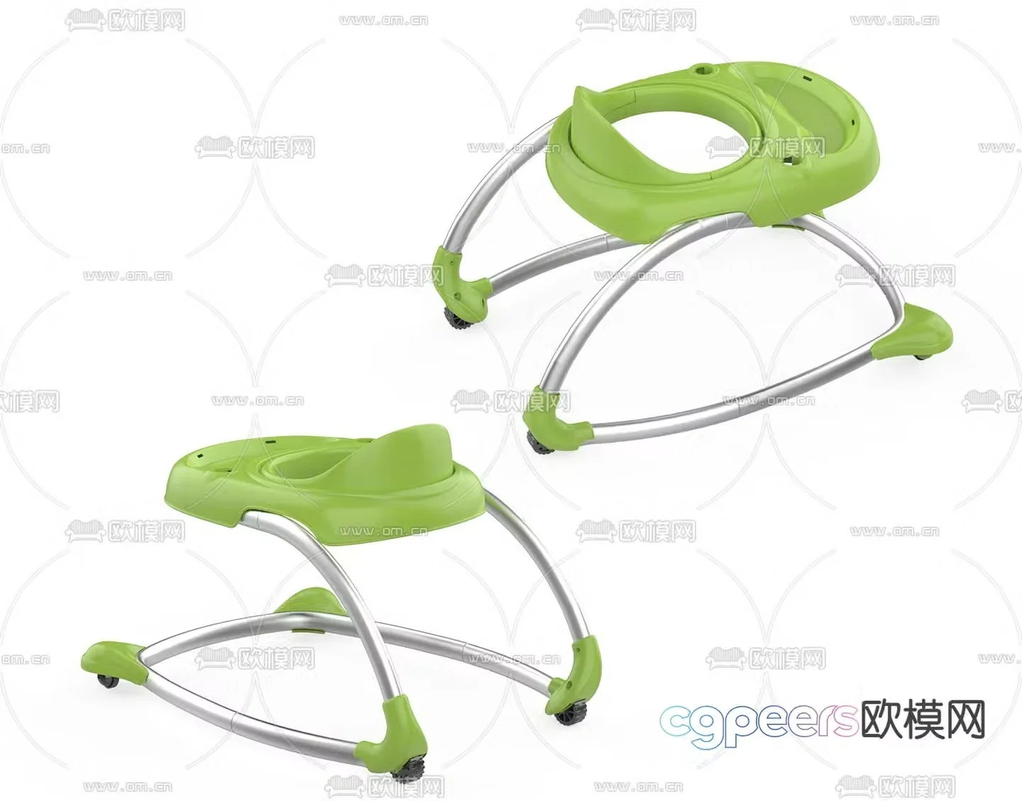 Modern children’s walker 3d model
