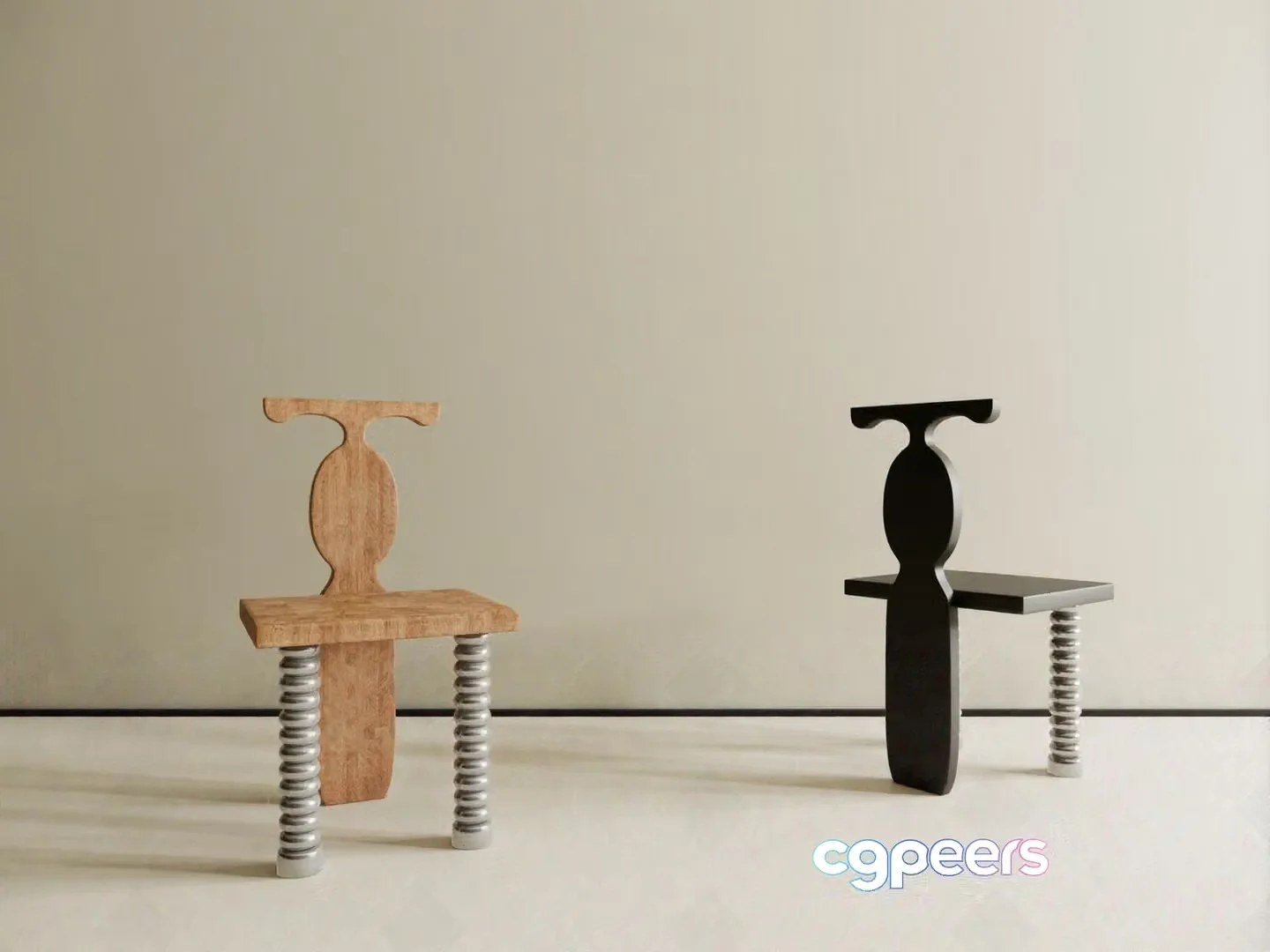 Modern Minimalist Chairs 3D Model – 101 – VRAY Render